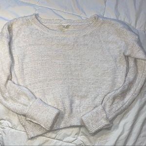 Garage white cropped sweater